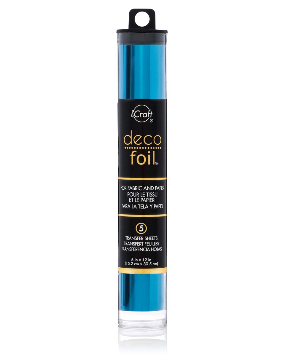 iCraft Deco Foil 6" x 12" (15 x 30cm) x 5 Sheets per Tube - Pewter