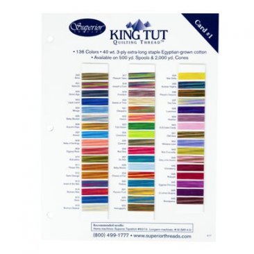 King Tut Shade Card - 900-949